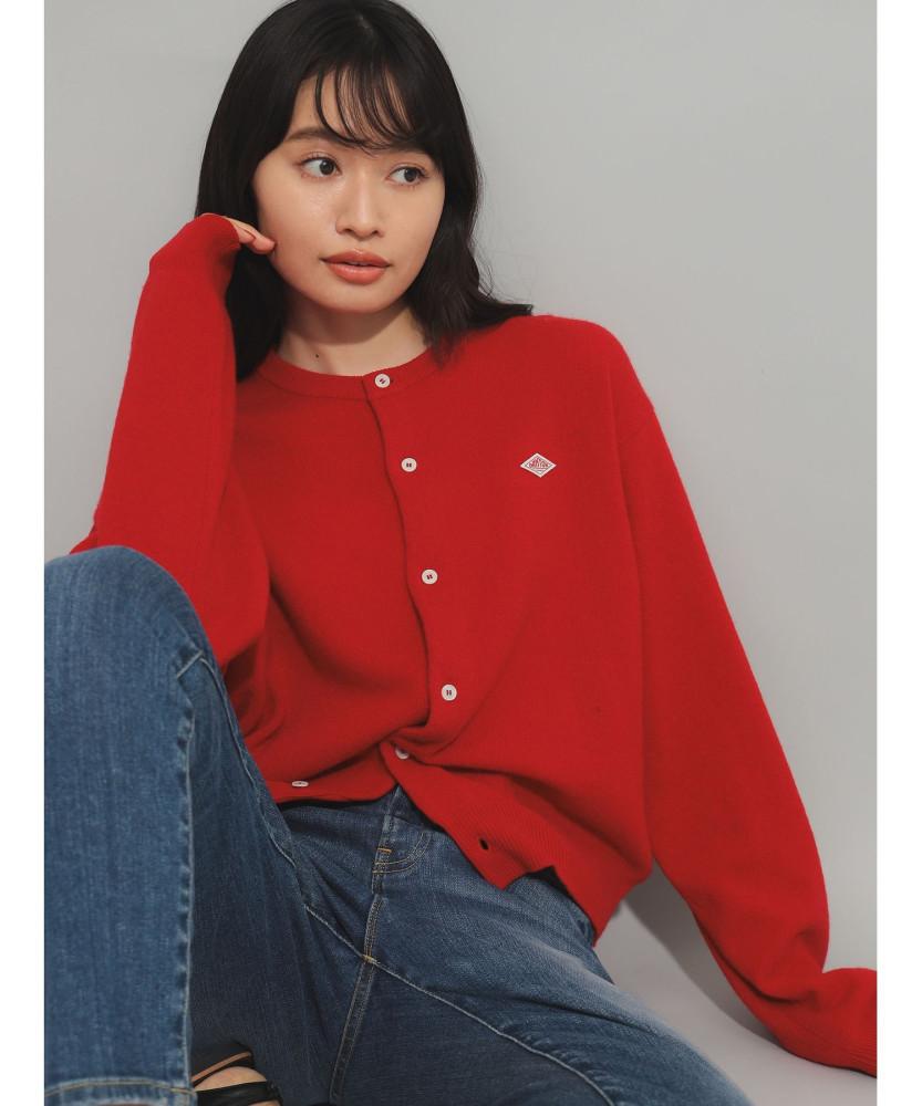 24FW 단톤 DANTON 램스울 크루넥 니트 가디건 여성용