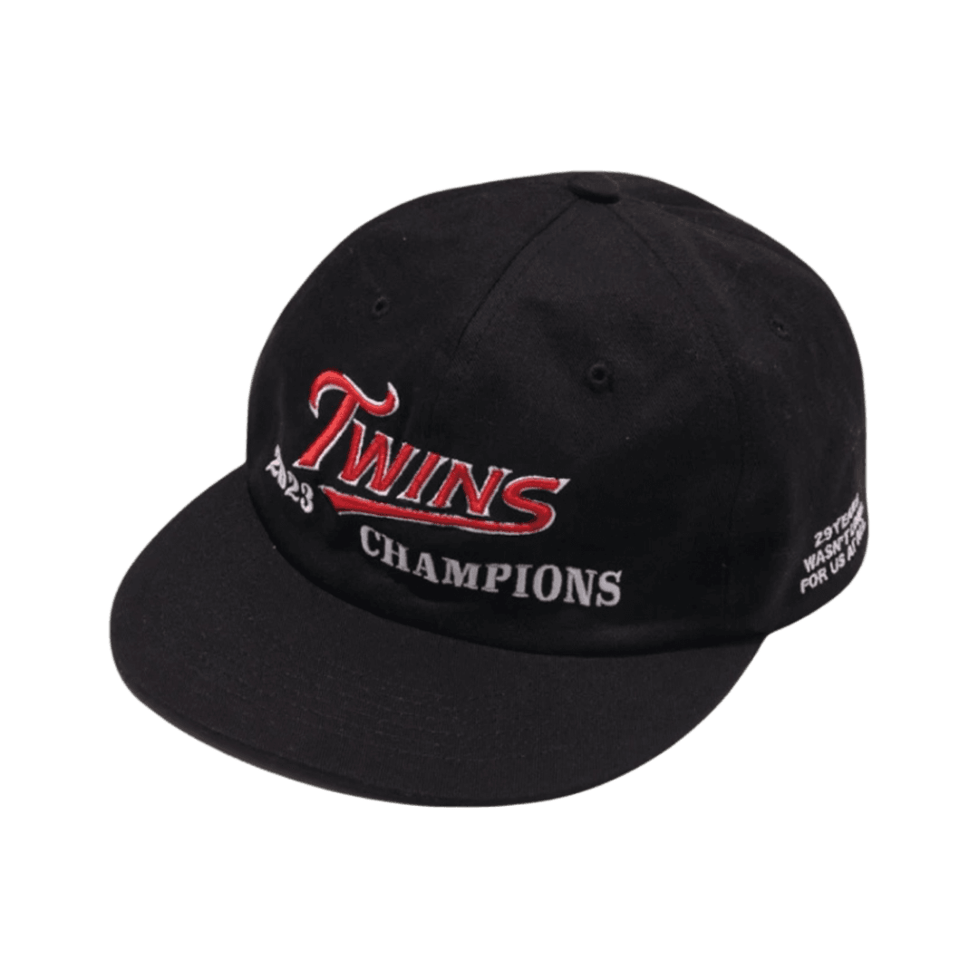 빠더너스 x LG 트윈스 챔피온 로고 캡 블랙