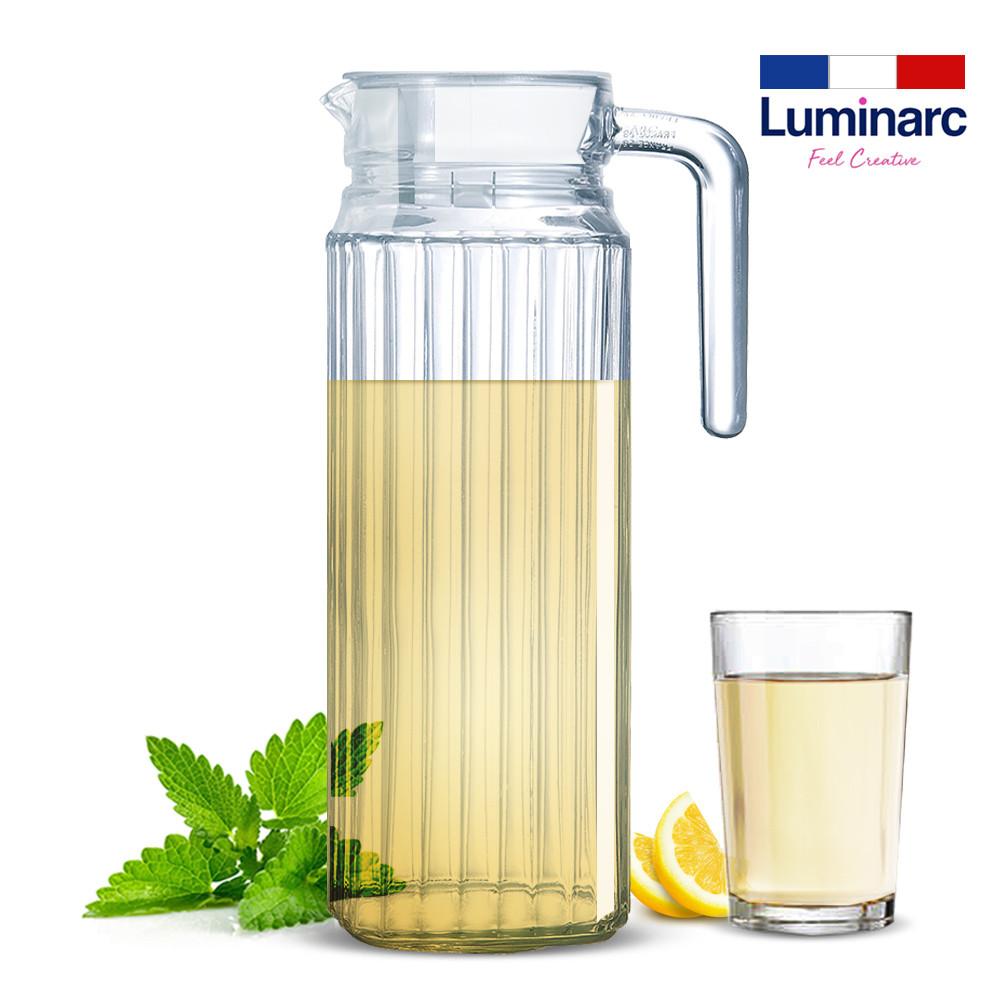 유리물병 1리터 루미낙 업소용 물통 가정용 손잡이 냉장고 물병 1L