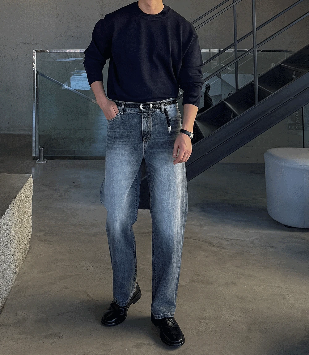 707 BB 뒷밴딩 데님팬츠