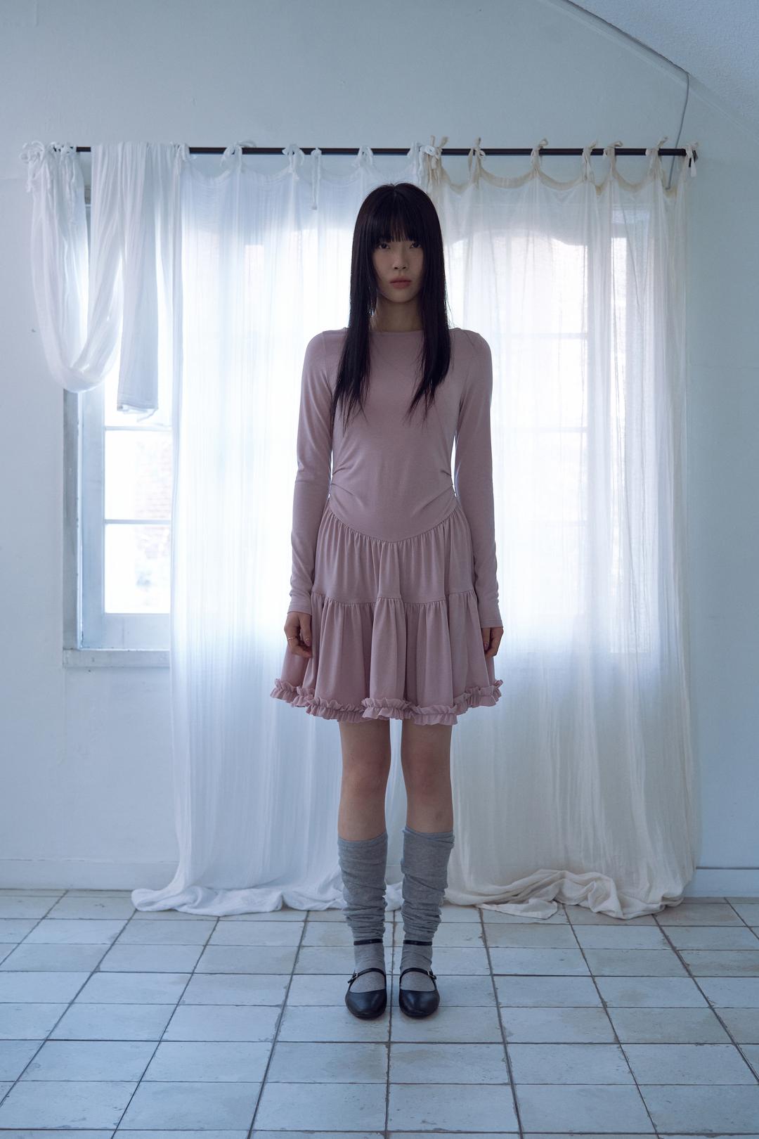 tutu jersey dress_pink