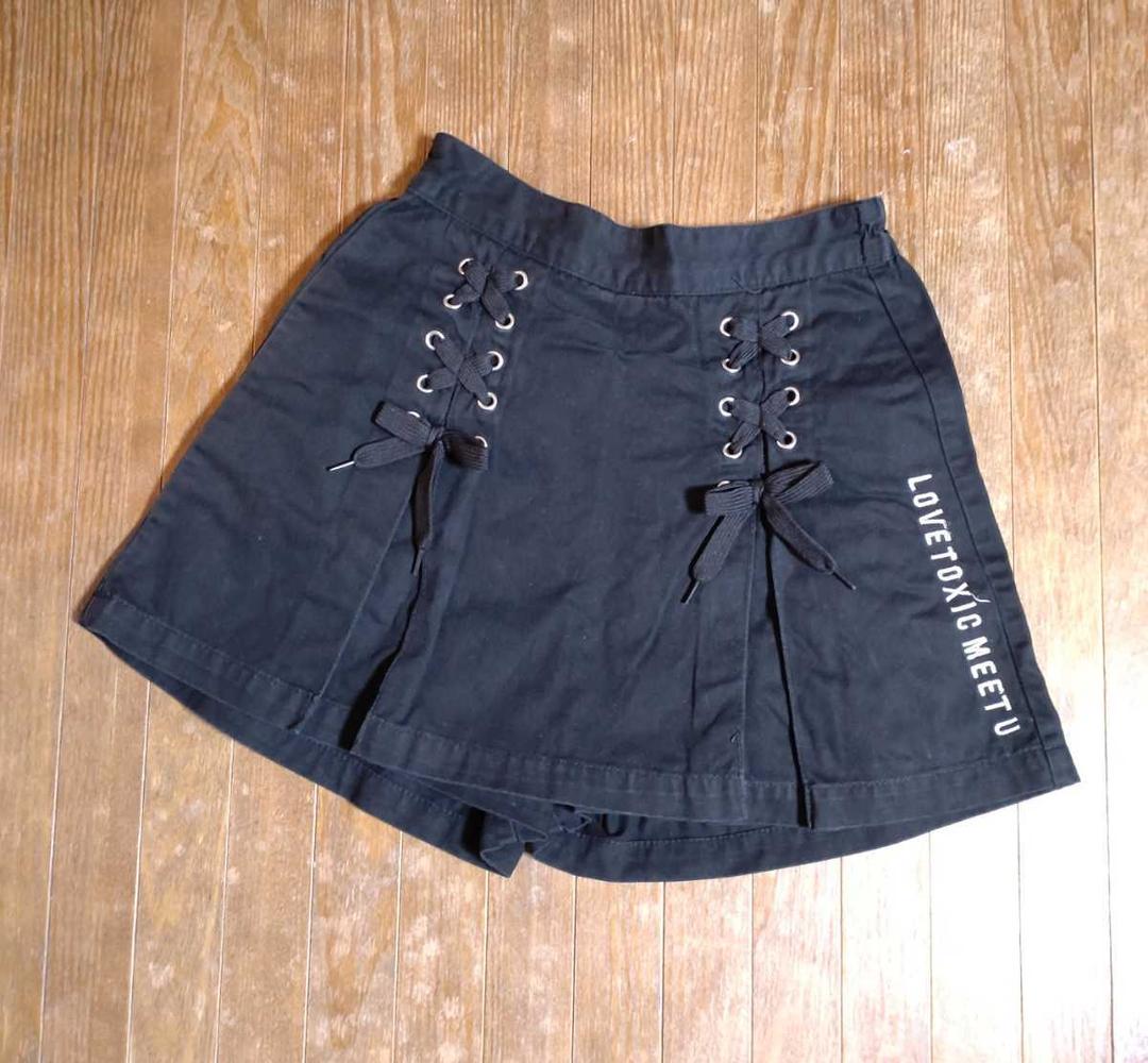 LOVETOXIC 러브톡식 큐롯　스커트　블랙　M(150)