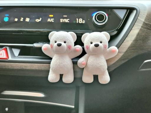 1+1 🩷하트손 오동통 곰돌이 차량용 석고방향제