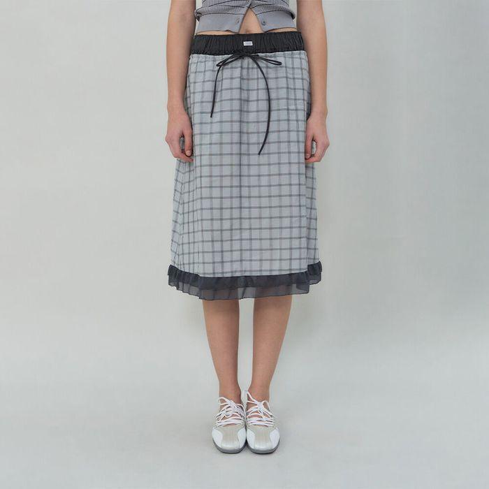 FREYA LAYERED SKIRT (GREY)