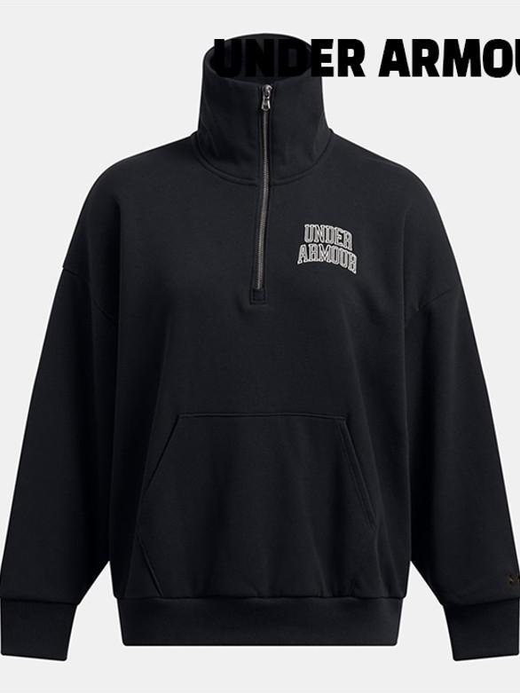 [세일] 언더아머 티셔츠 /B4- 1386495-001 / 여성 UA 아이콘 헤비웨이트 테리 오버사이즈 1-4 집