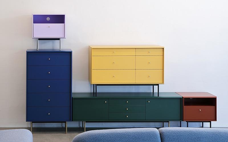 모더너스 - 5단 서랍장 (Pale Berry)