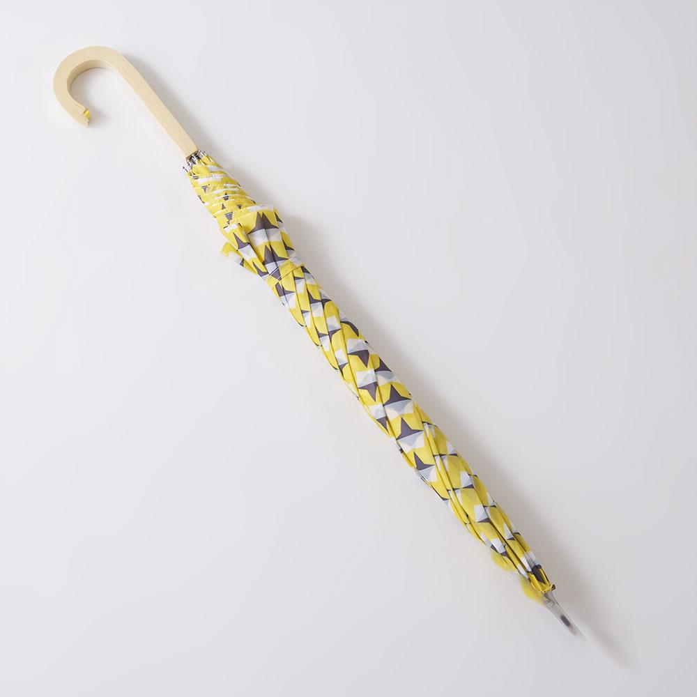 일본 오가와 우산 - KORKO PLANES 예쁜우산 장우산 노란색 패턴 카본 경량 우산