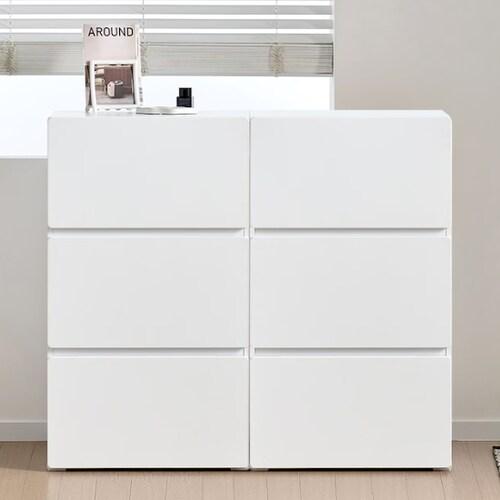 이안가구 브로디 속 깊은 3단 와이드 서랍장 1200