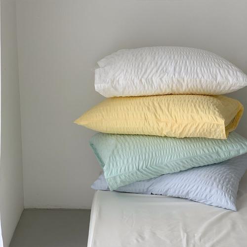 [라튤립] 퓨어 시어서커 베개커버 4 Colors 바로발송