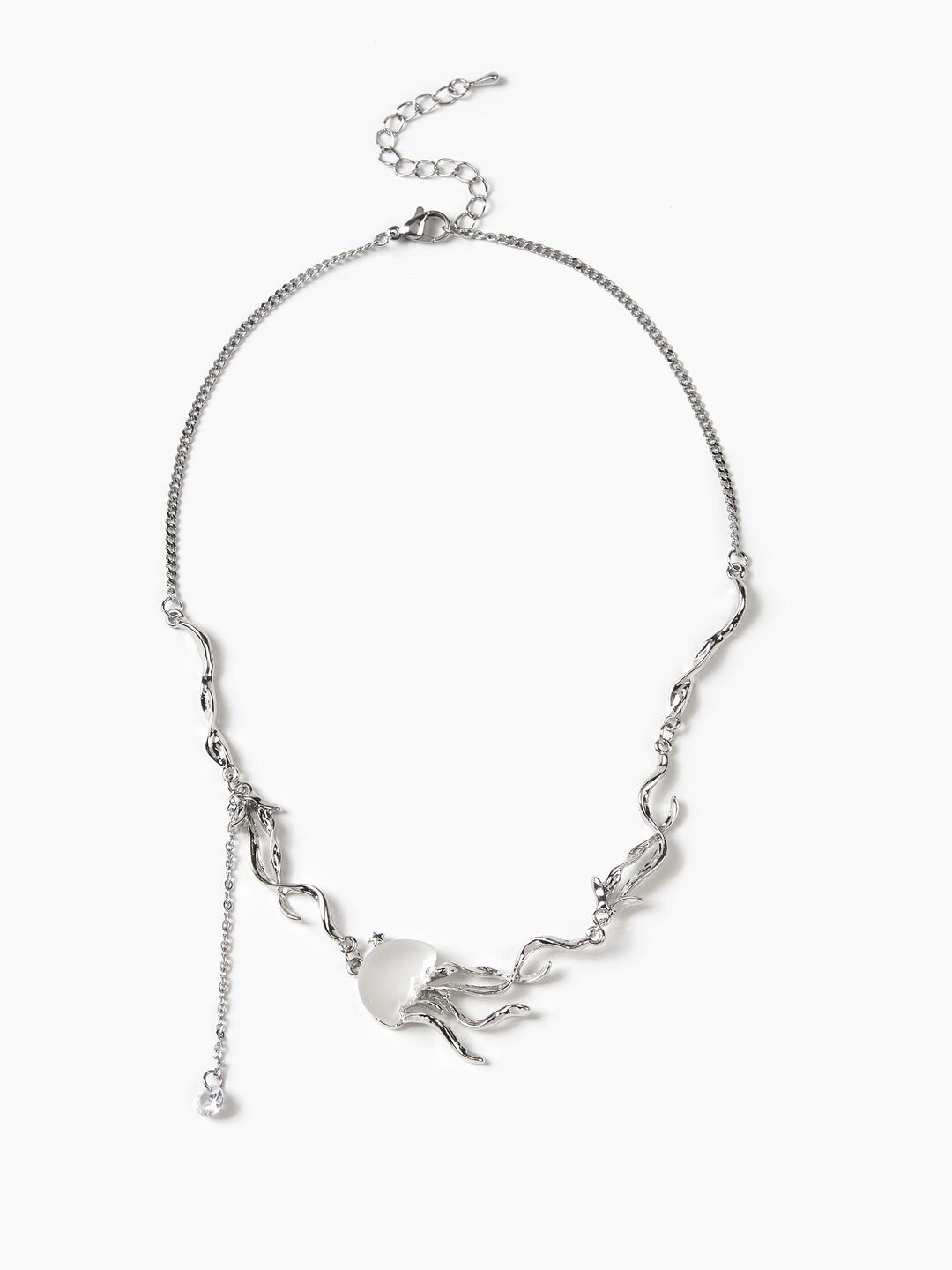 해파리 디자인 펜던트 목걸이