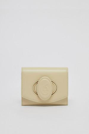 Oval wallet(Butter)