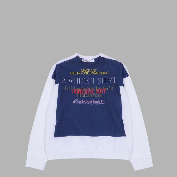 LETTERING T-SHIRTS PRINTED SWEATSHIRTS (WHITE)