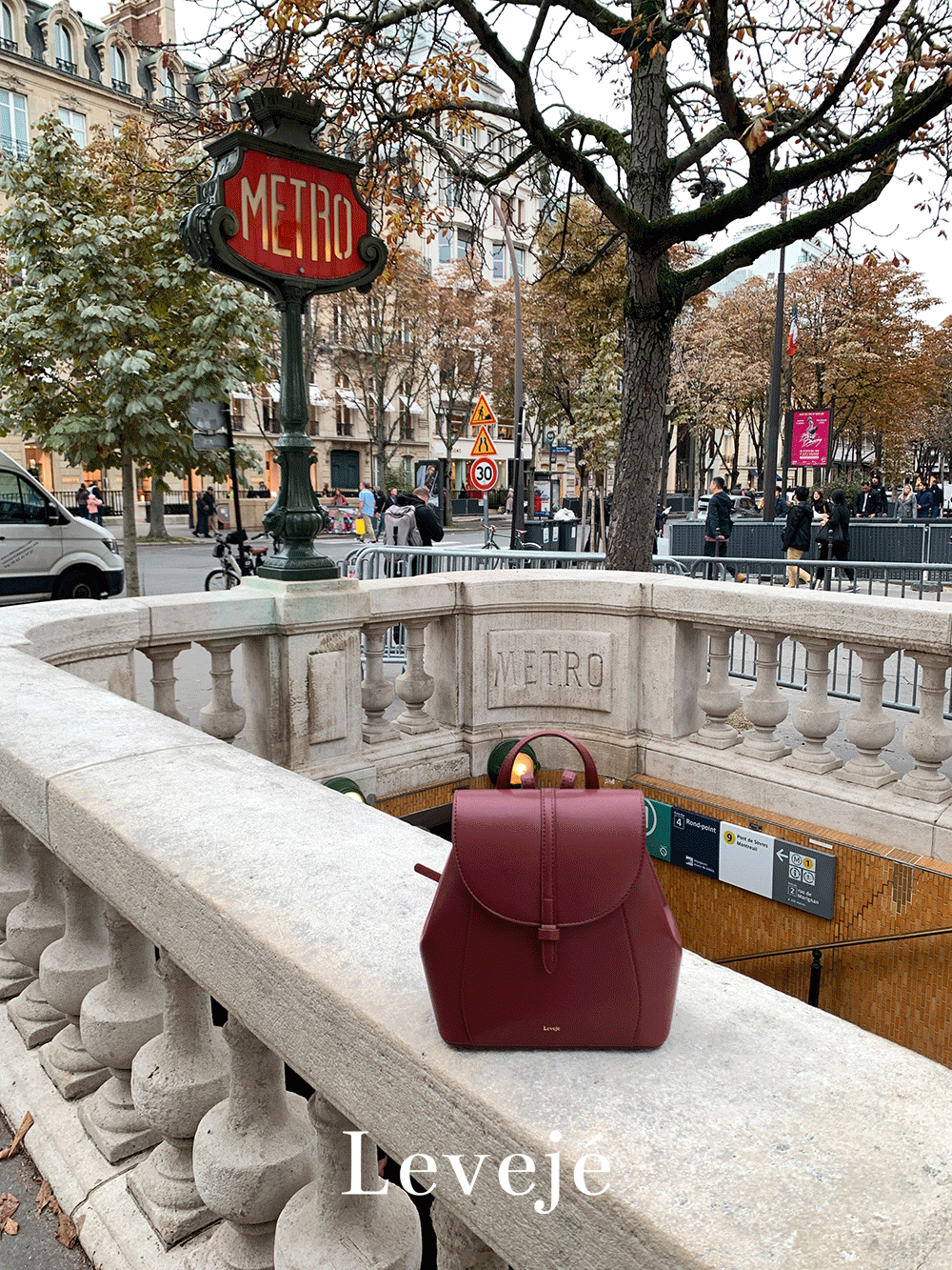 Monet Backpack (Burgundy)