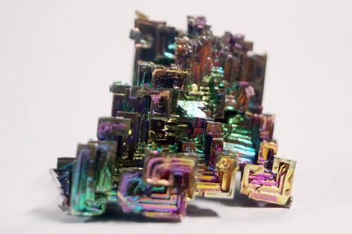 310g 무지개 빛 원소광물 비스무트(Bismuth rainbow bright crystal element Bi Mineral)-180106-1