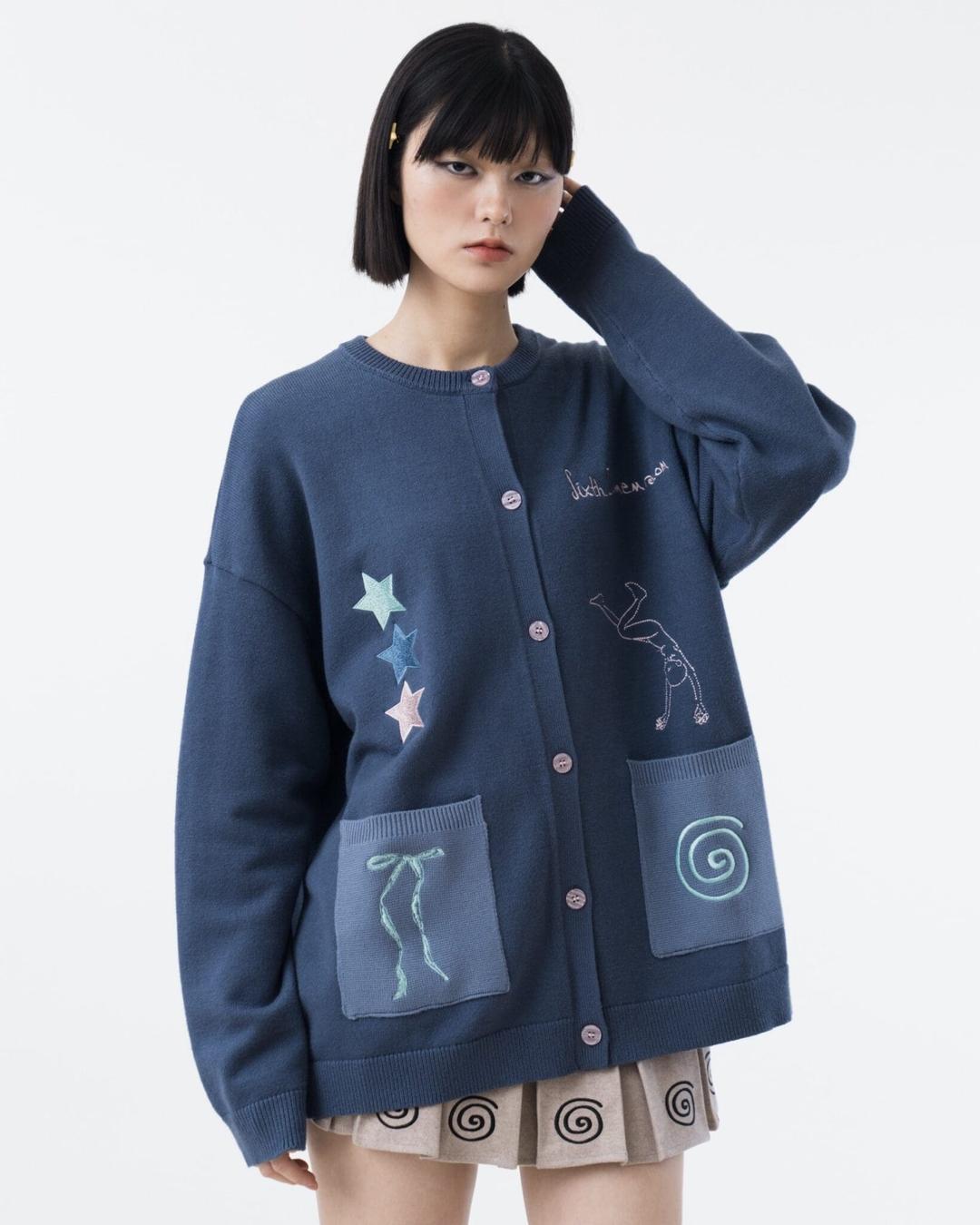 Confetti Embroidery Cardigan