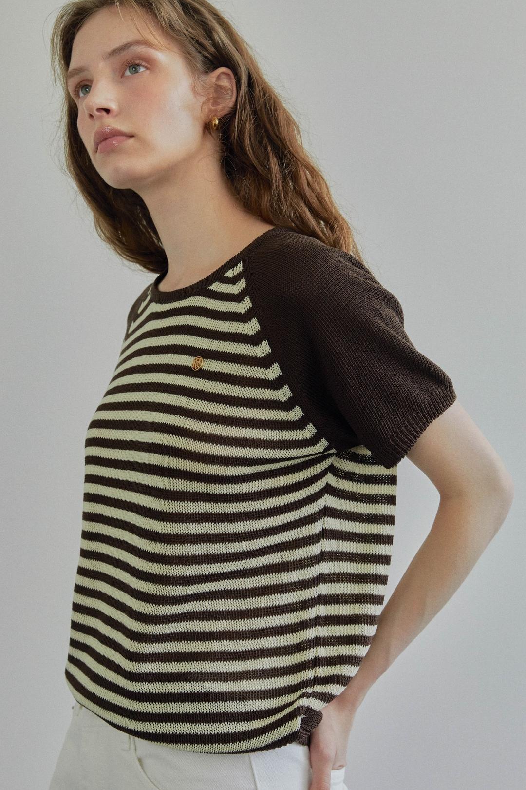STRIPE SUMMER KNIT / YELLOW