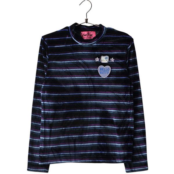 VIVITIXMADE IN JAPAN 빈티지L/S벨벳로고탑(DEADSTOCK) / Women M