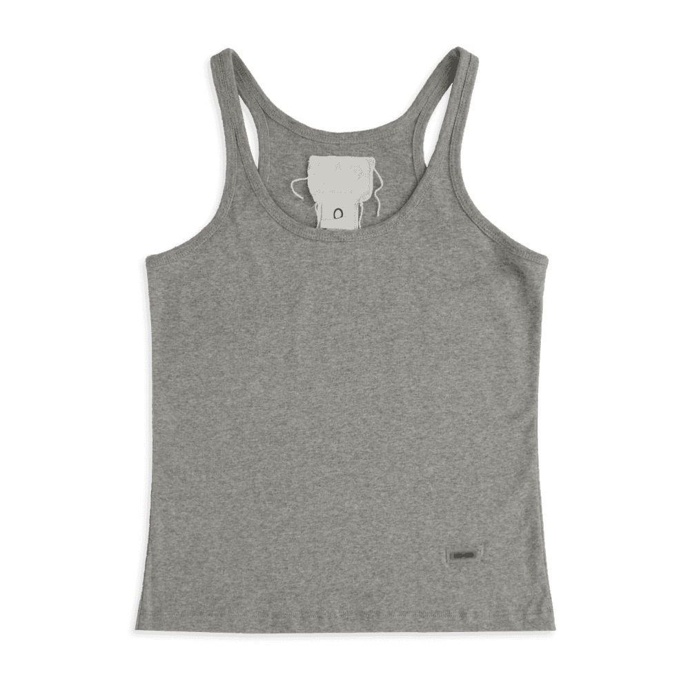 Jersey tank top in heather gray