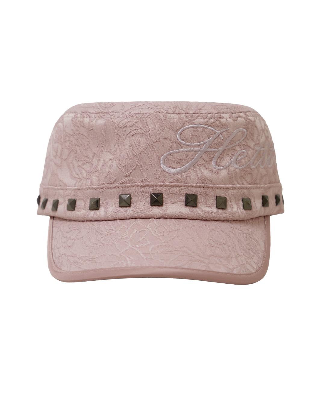 Stud Military Cap (Pink Jacquard)