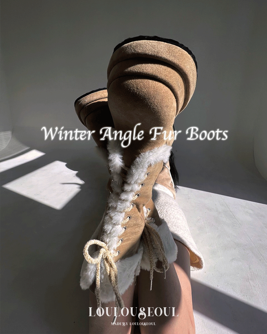 [MADE] Winter Angel Fur Boots_윈터 엔젤 퍼 부츠 (Angel Beige)