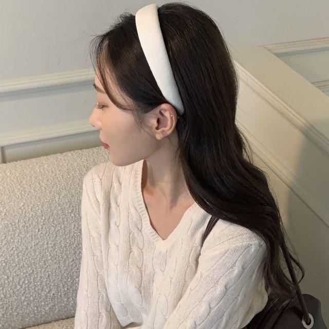 [당일출고/누적판매량7800개] 벨벳 머리띠 파스텔 헤어밴드 곱창밴드 머리끈 (2개이상구매)