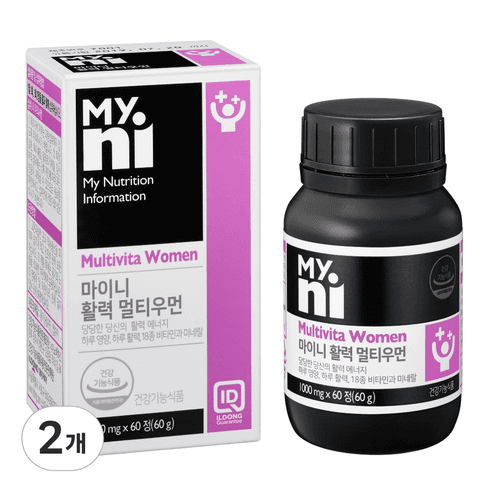 마이니 활력 멀티우먼 비타민, 60정, 2개