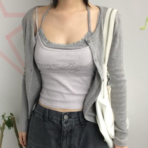 (3 C ᵒ l o🅡) 로맨틱 홀터 나시
