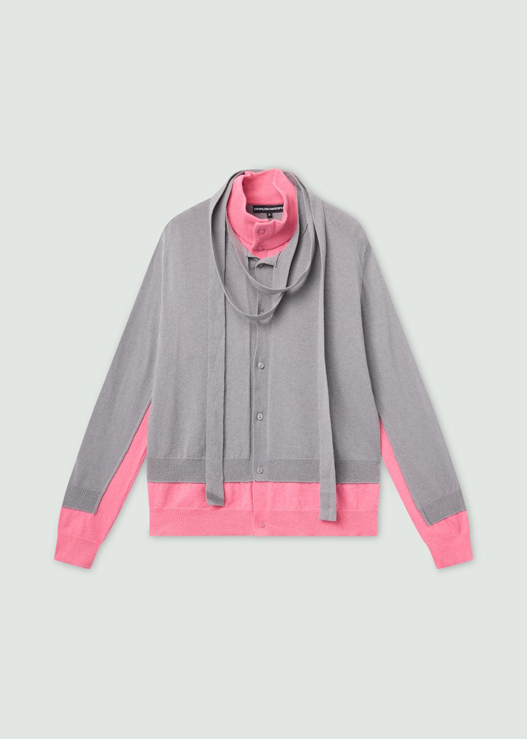 Double Cardigan Pink - S