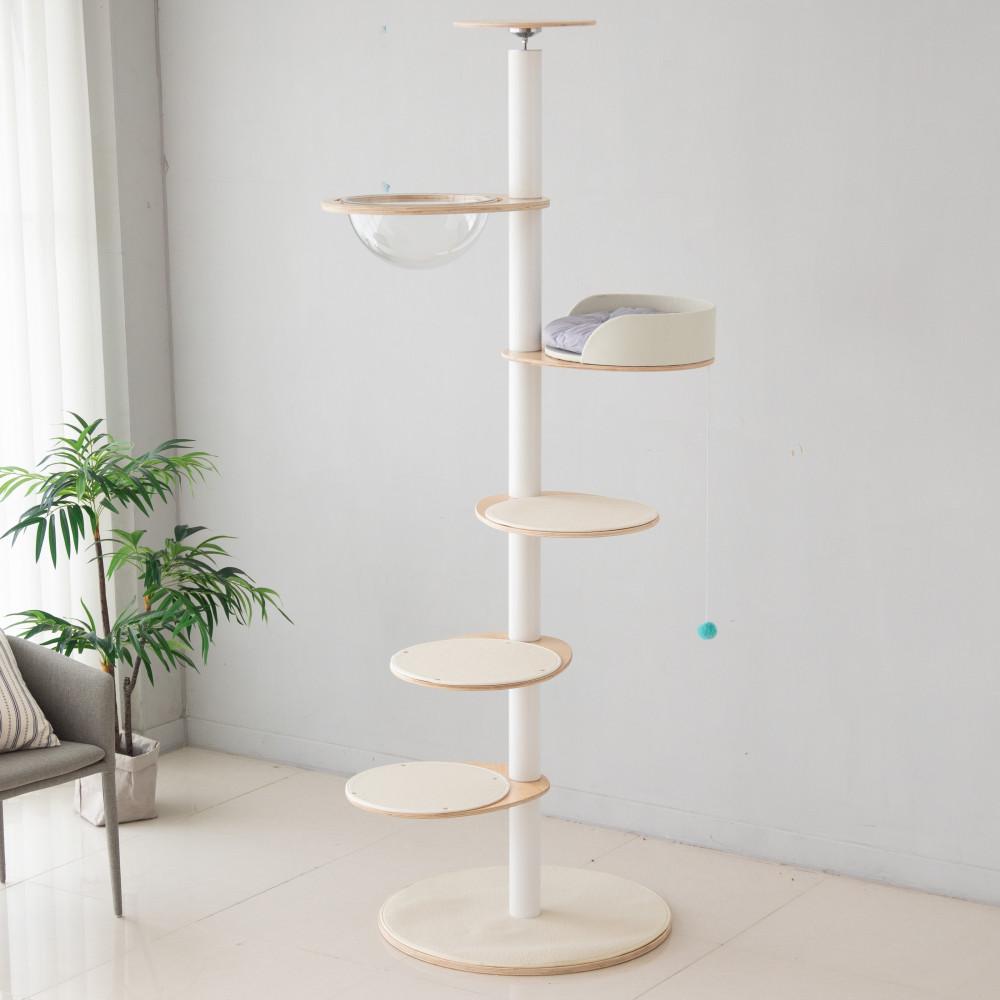 가르르 오로라 캣타워 고양이 캣폴 알루미늄+삼줄기둥 일반세트