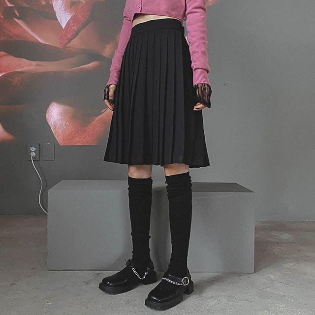 오호스 FILA X OJOS Mermaid Terry Long Skirt / Charcoal