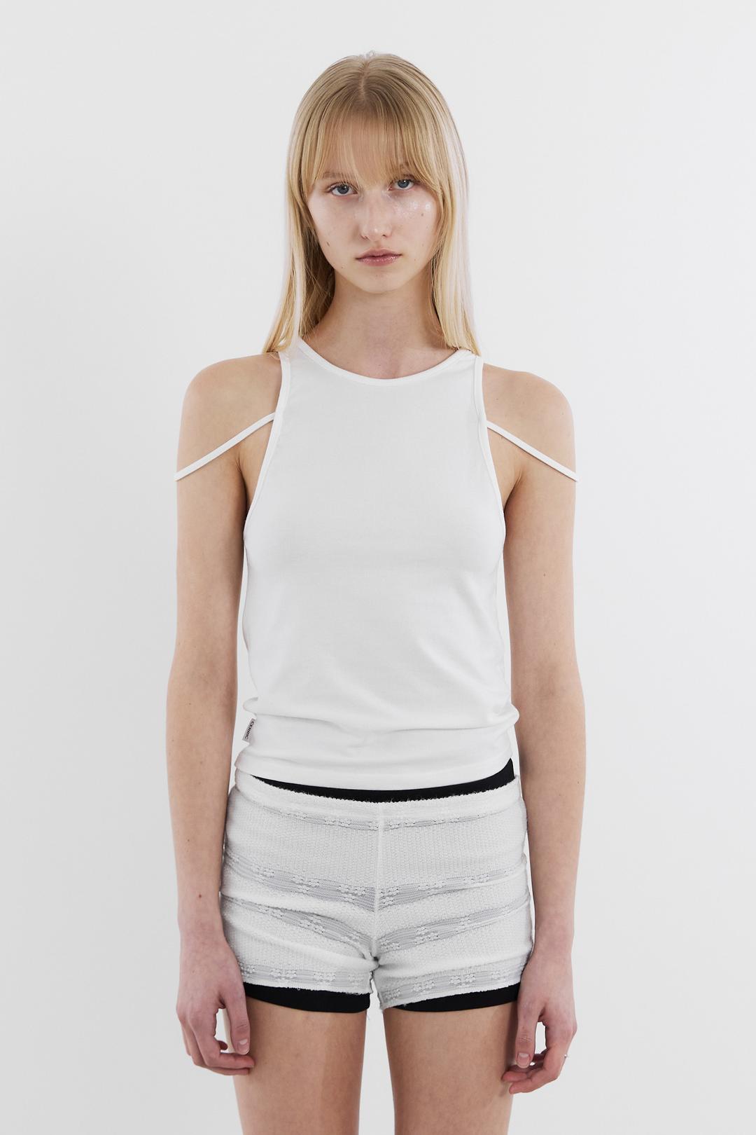 Off String Sleeveless / White