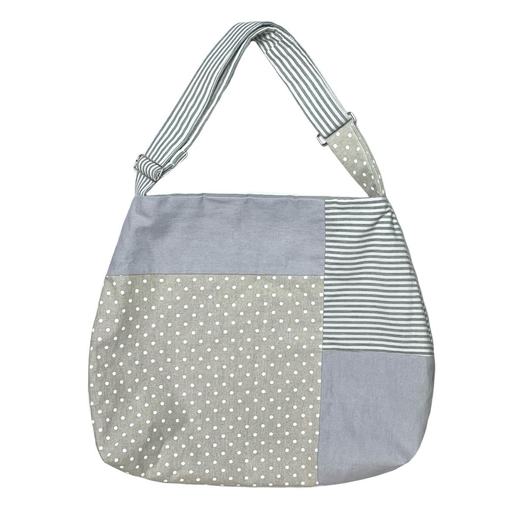 Dotripe patchwork bag