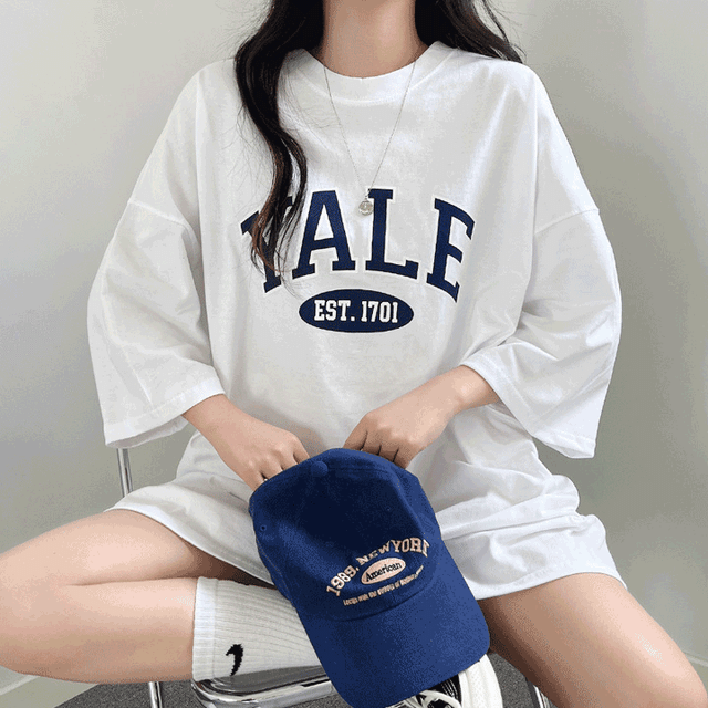 (1+1할인]예일반팔티 루즈핏 오버핏