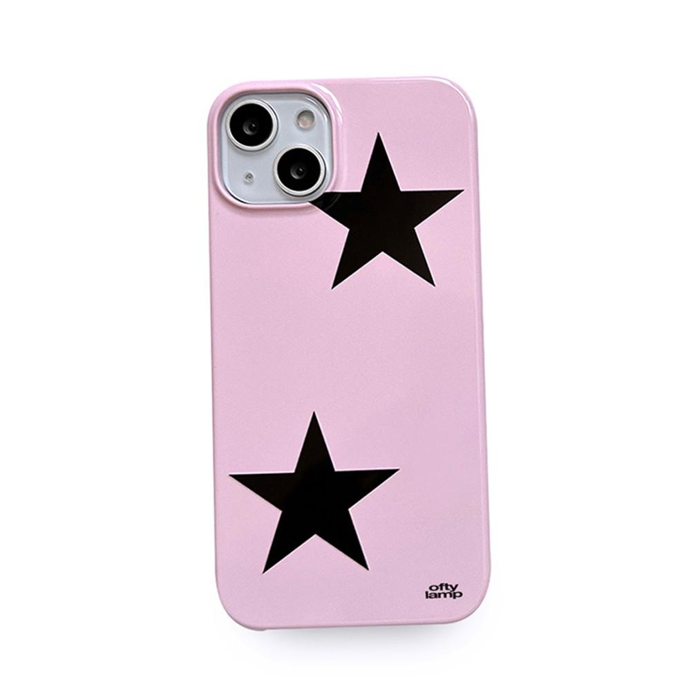 오프티램프 mods black star 유광 아이폰15 별 y2k 폰케이스