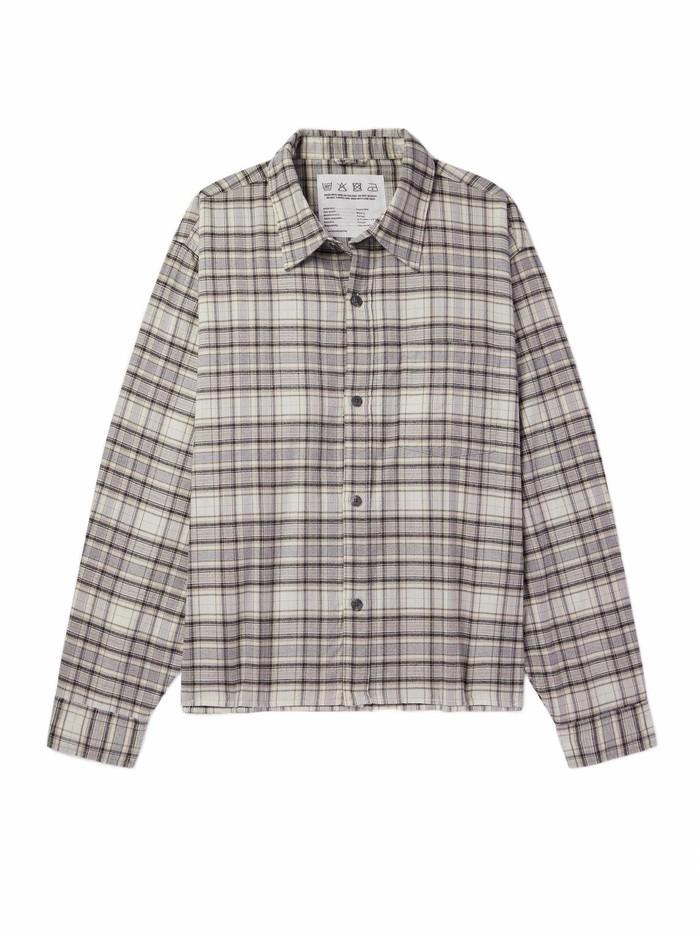 Priority Checked Cotton and Cashmere-Blend Flannel Shirt