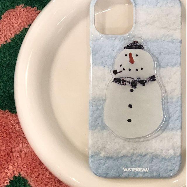 [holiday series] SNOWMAN VER1 그립톡 겨울감성 귀여운 눈사람 그립톡