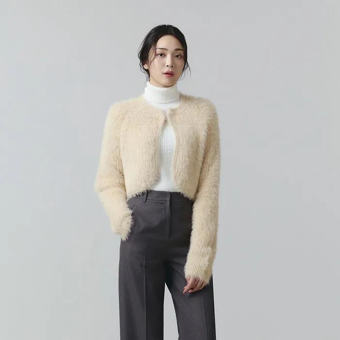 잇미샤 헤어리텍스쳐 볼레로 가디건 ITOBYCD910 (2COLOR)