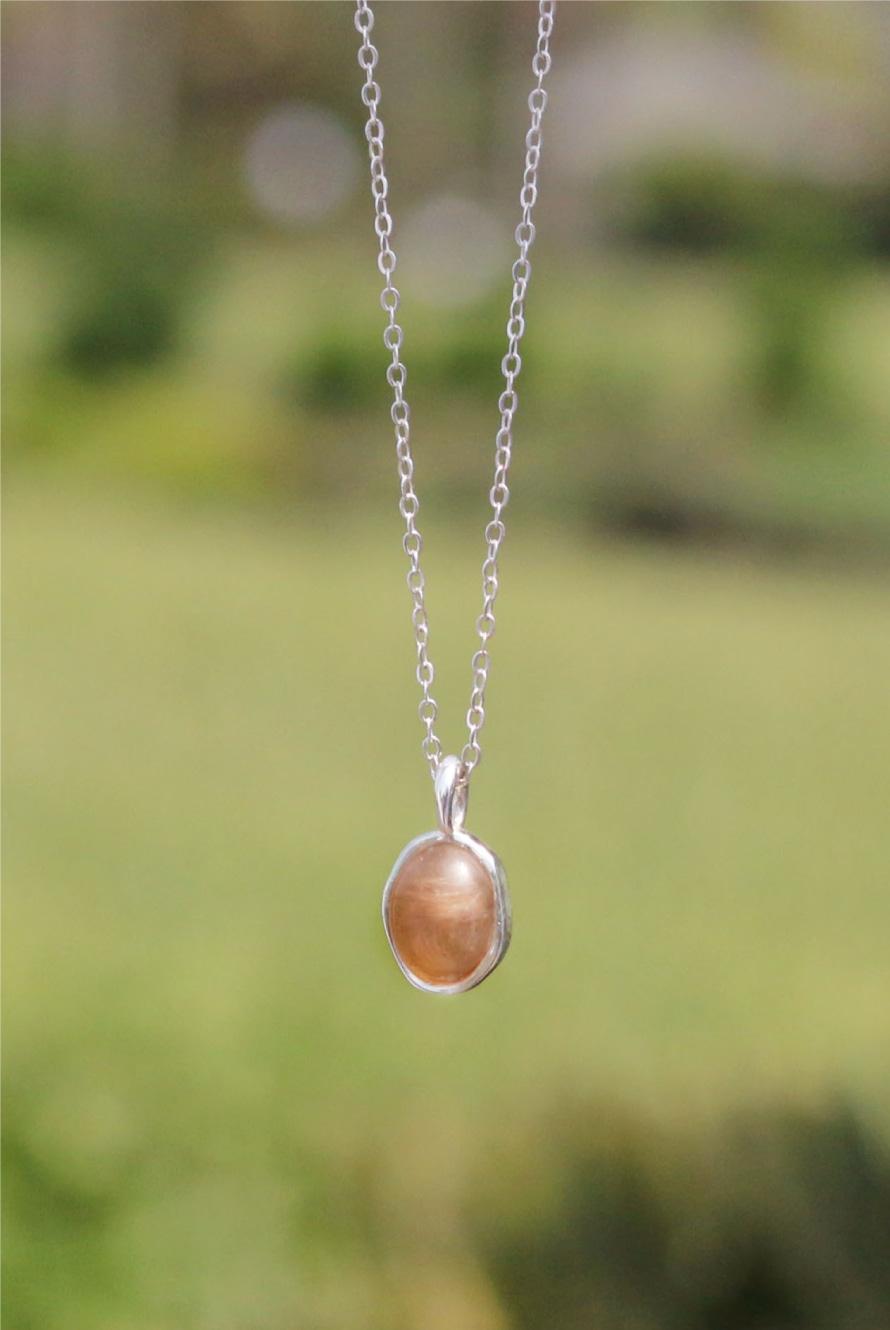 [my pet map] 작은타원목걸이 - silver 92.5