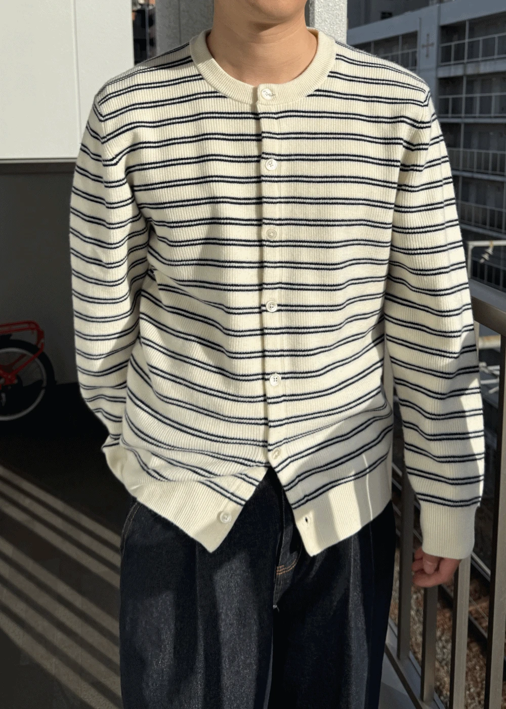 [PREMIUM LINE] 이태리 단가라 라운드 가디건