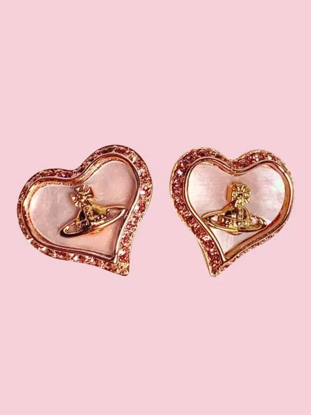 비비안웨스트우드 페트라 귀걸이 핑크 골드 62010074   |   발란코드 [60571026]