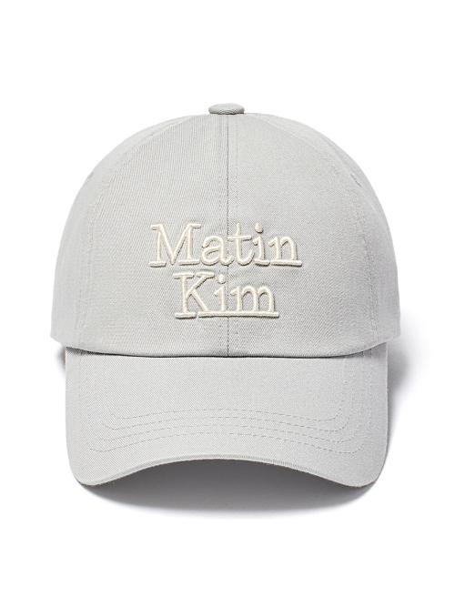 MATIN VOLUME LOGO BALL CAP IN GREY