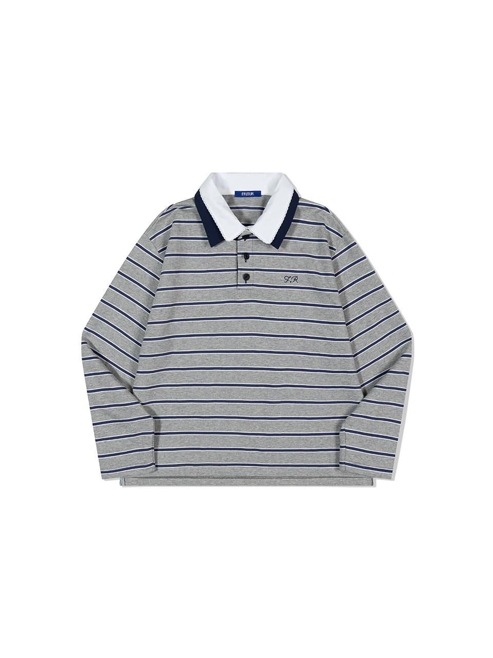 [2차: 4/21 순차 발송] Double Layered Collor T-Shirts Grey_F251TS04