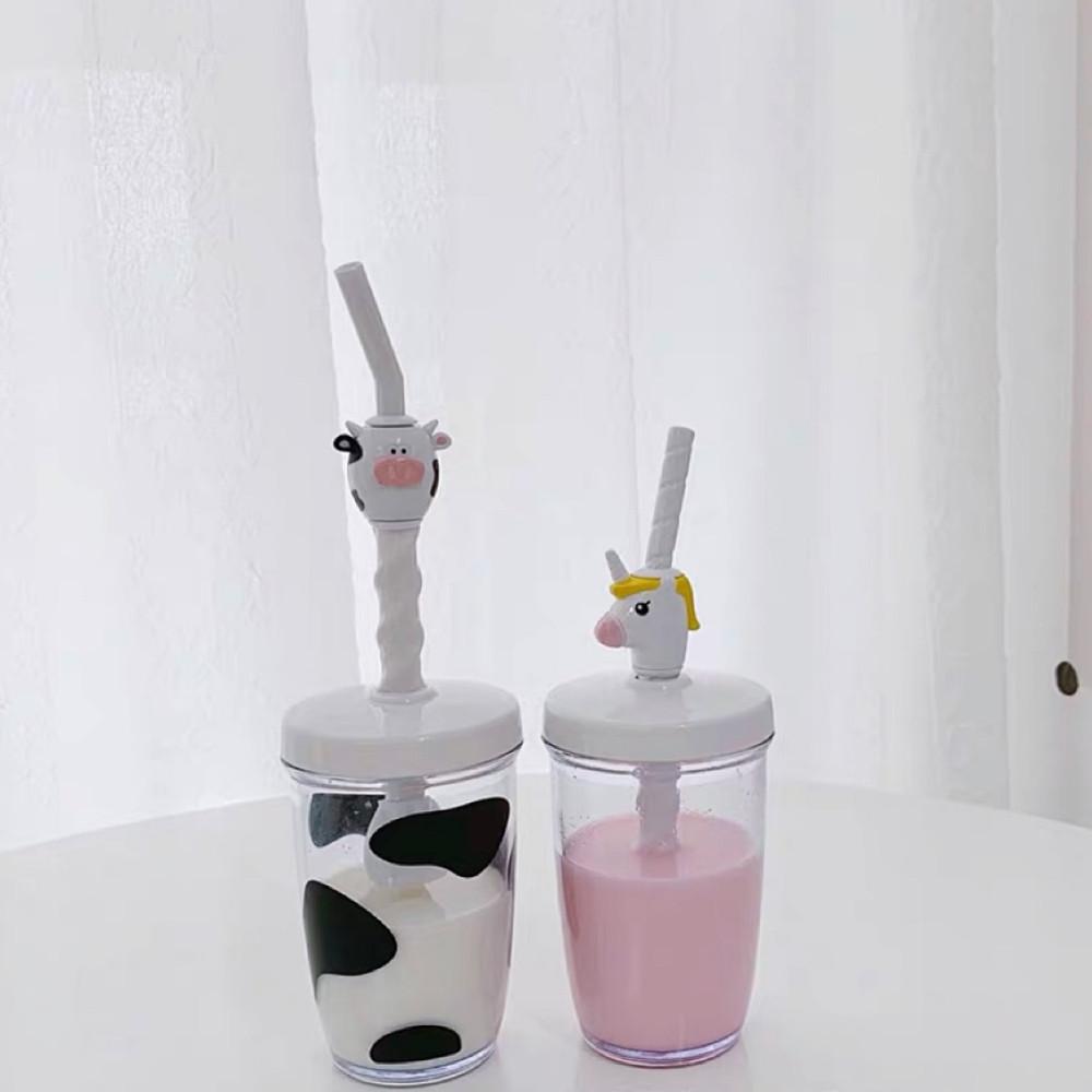 joie 쉐이크 유니콘  젖소 루돌프 믹스 텀블로 동물 빨대 컵
