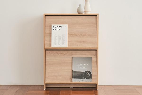 헤이 매거진랙 2단 수납장 2colors