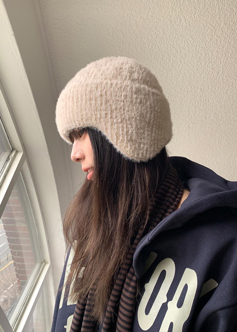 HAIRY EAR FLAP BEANIE