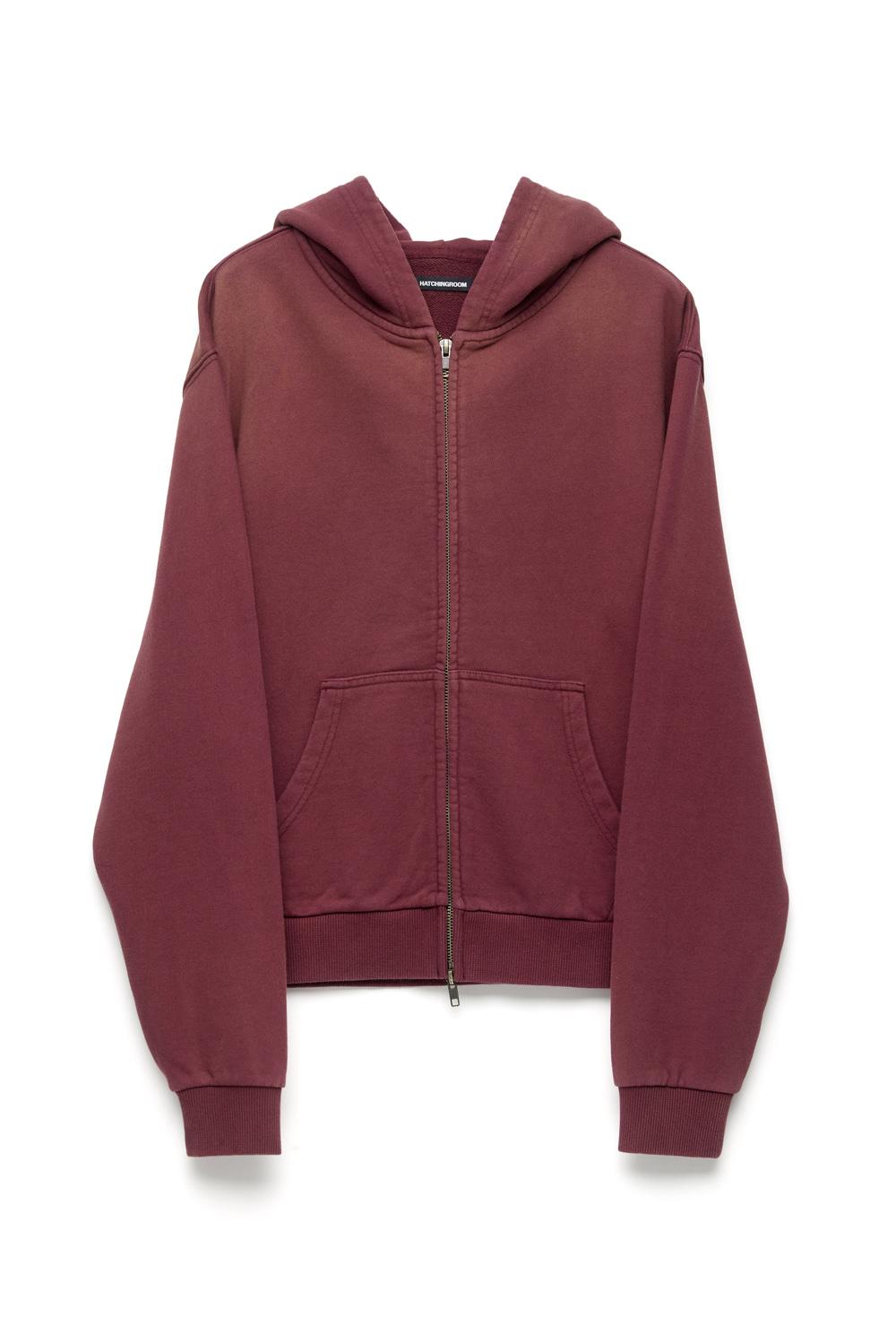 VTG Hoodie Bleached Dark Red