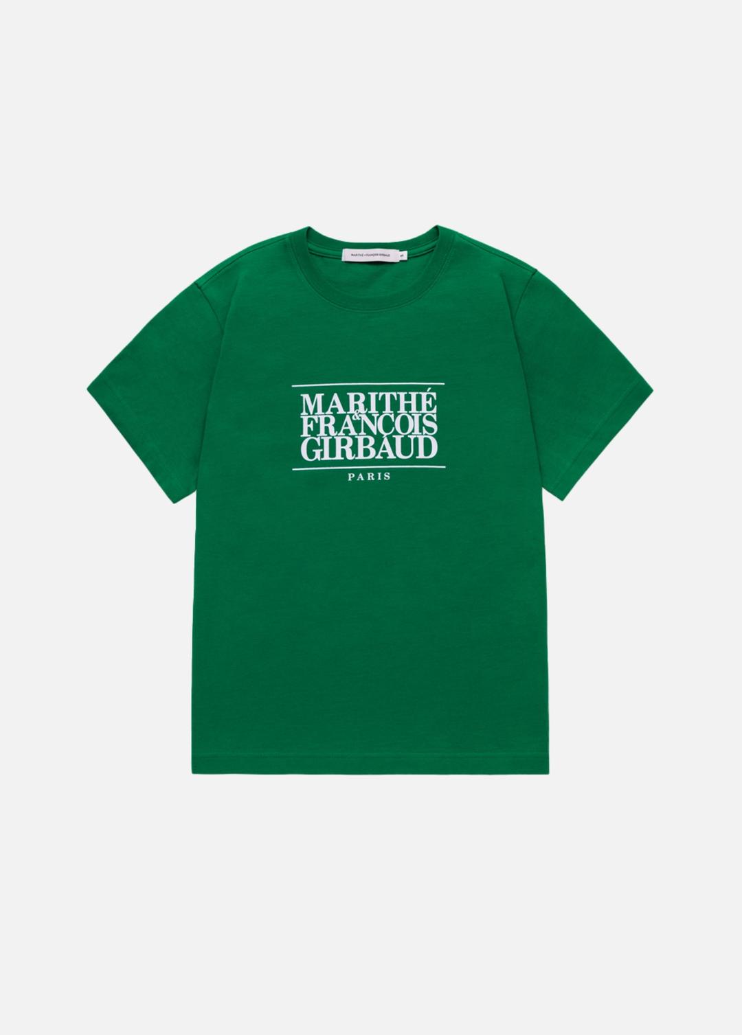 MARITHE W CLASSIC LOGO TEE green
