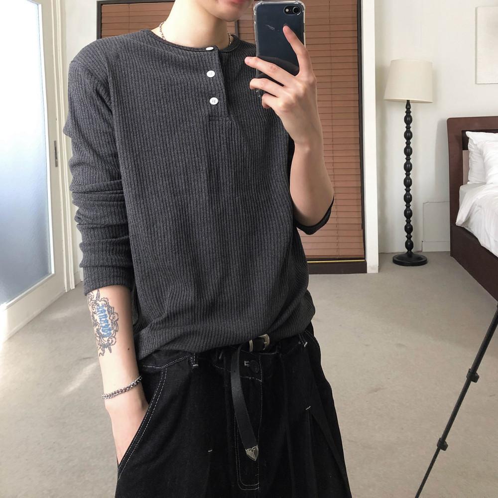 [남여공용] 초이 헨리넥 골지티 (3 color)