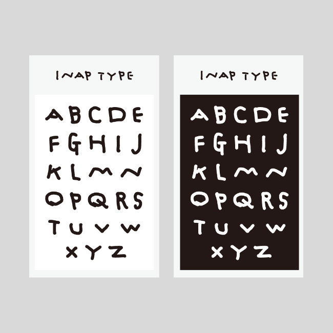 [이나피스퀘어] INAP TYPE STICKER (MEDIUM)