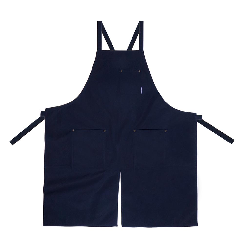 [이니셜자수 무료] 방수 l X-STRAP (NAVY) 카페 바리스타 공방 미용 앞치마